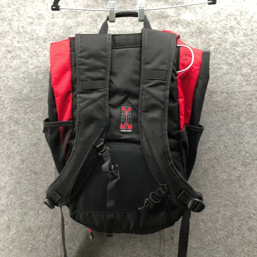 SwissAlps Hiking Backpack Red Black Outdoor Camping Daypack Bag Large Airflow